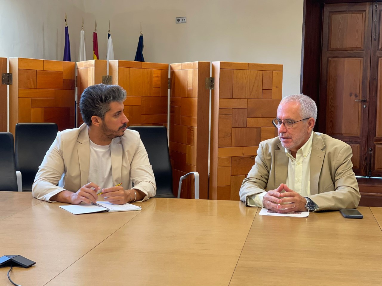 Luis Yeray Alcalde de La Laguna y Oscar Izquierdo presidente de FEPECO / CanariasNoticias.es Luis Yeray Alcalde de La Laguna y Oscar Izquierdo presidente de FEPECO / CanariasNoticias.es