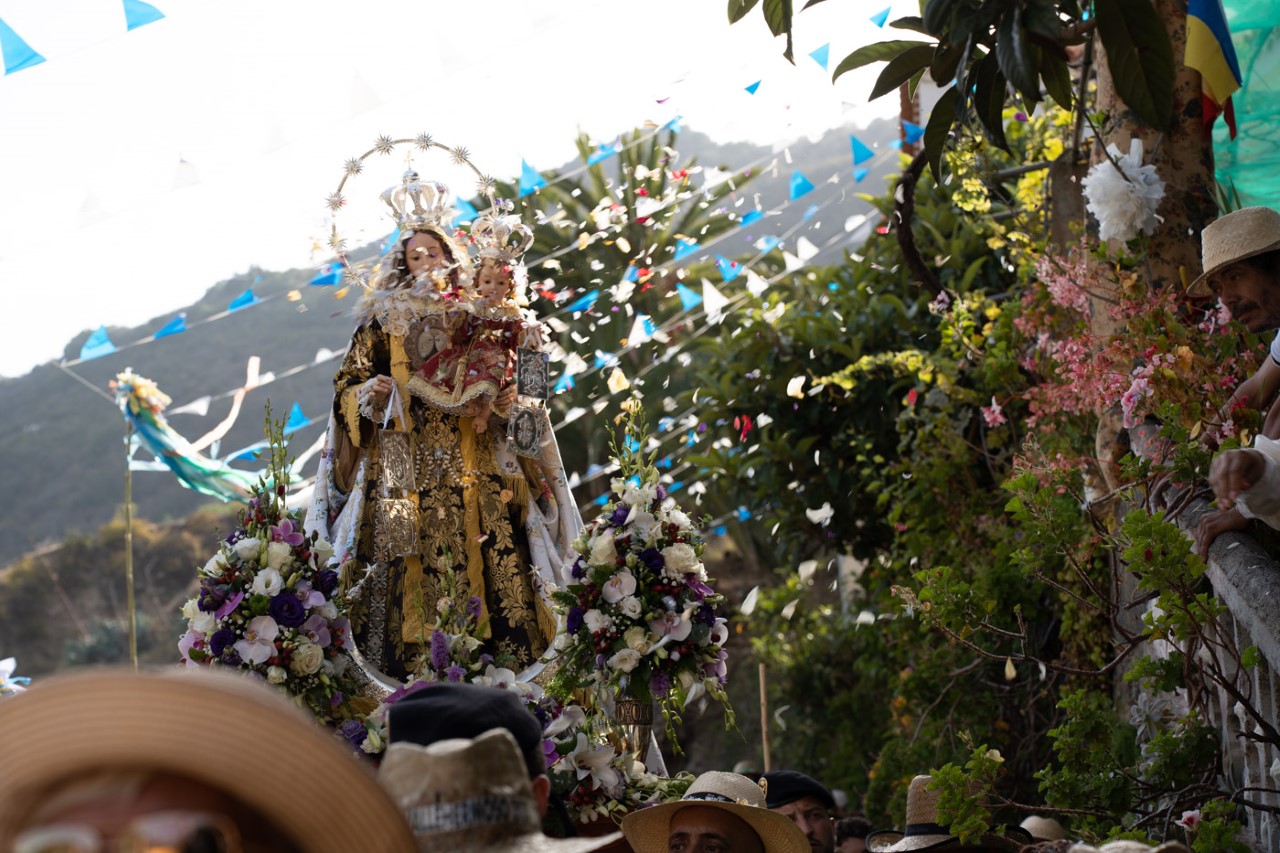 Bajada extraordinaria lustral de la Virgen del Carmen. Vallehermoso/ canariasnoticias.es