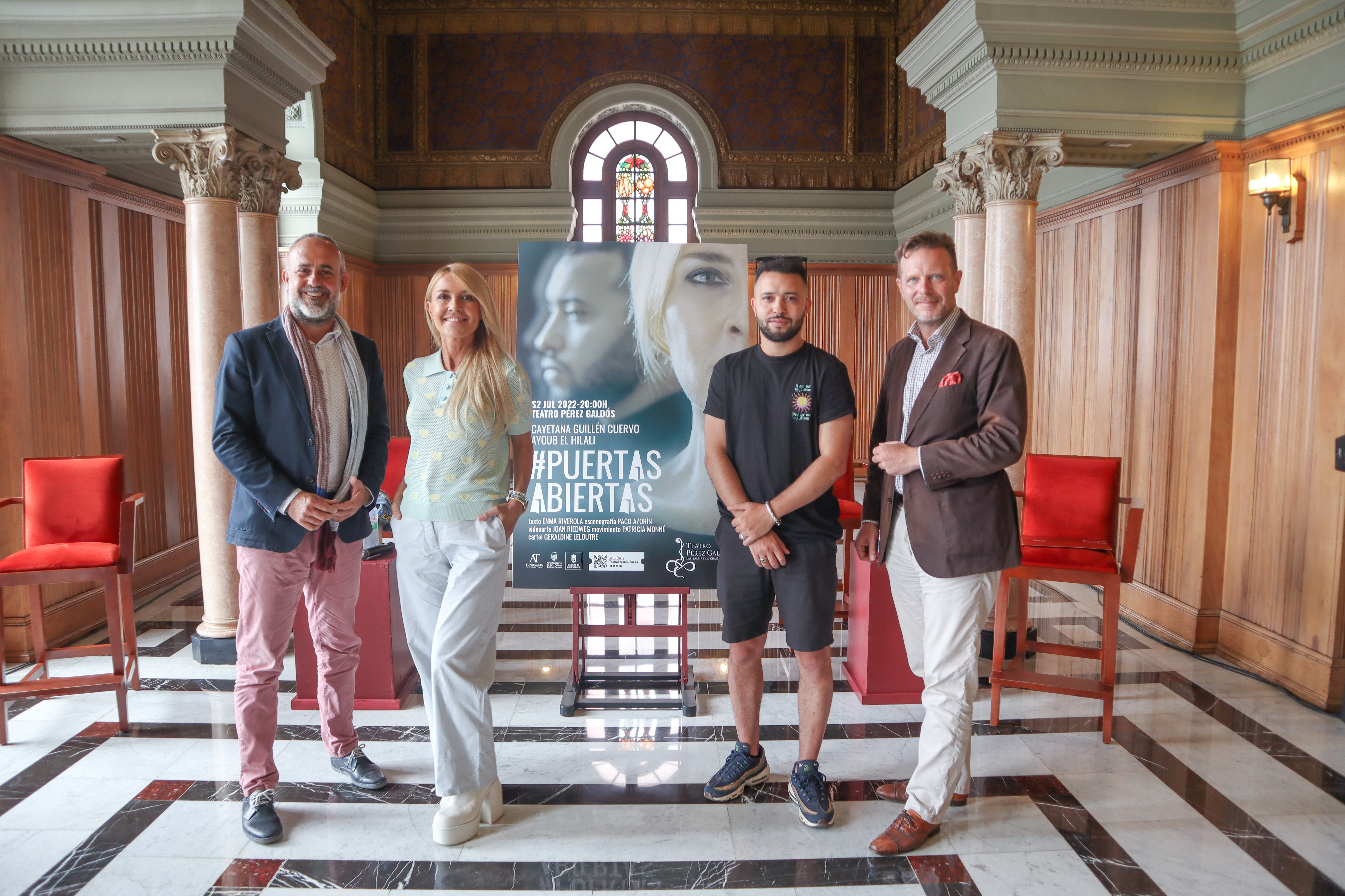 Cayetana Guillén y Ayoub El Hilali protagonizan ‘Puertas abiertas’ en el Teatro Pérez Galdós Cayetana Guillén y Ayoub El Hilali protagonizan ‘Puertas abiertas’ en el Teatro Pérez Galdós