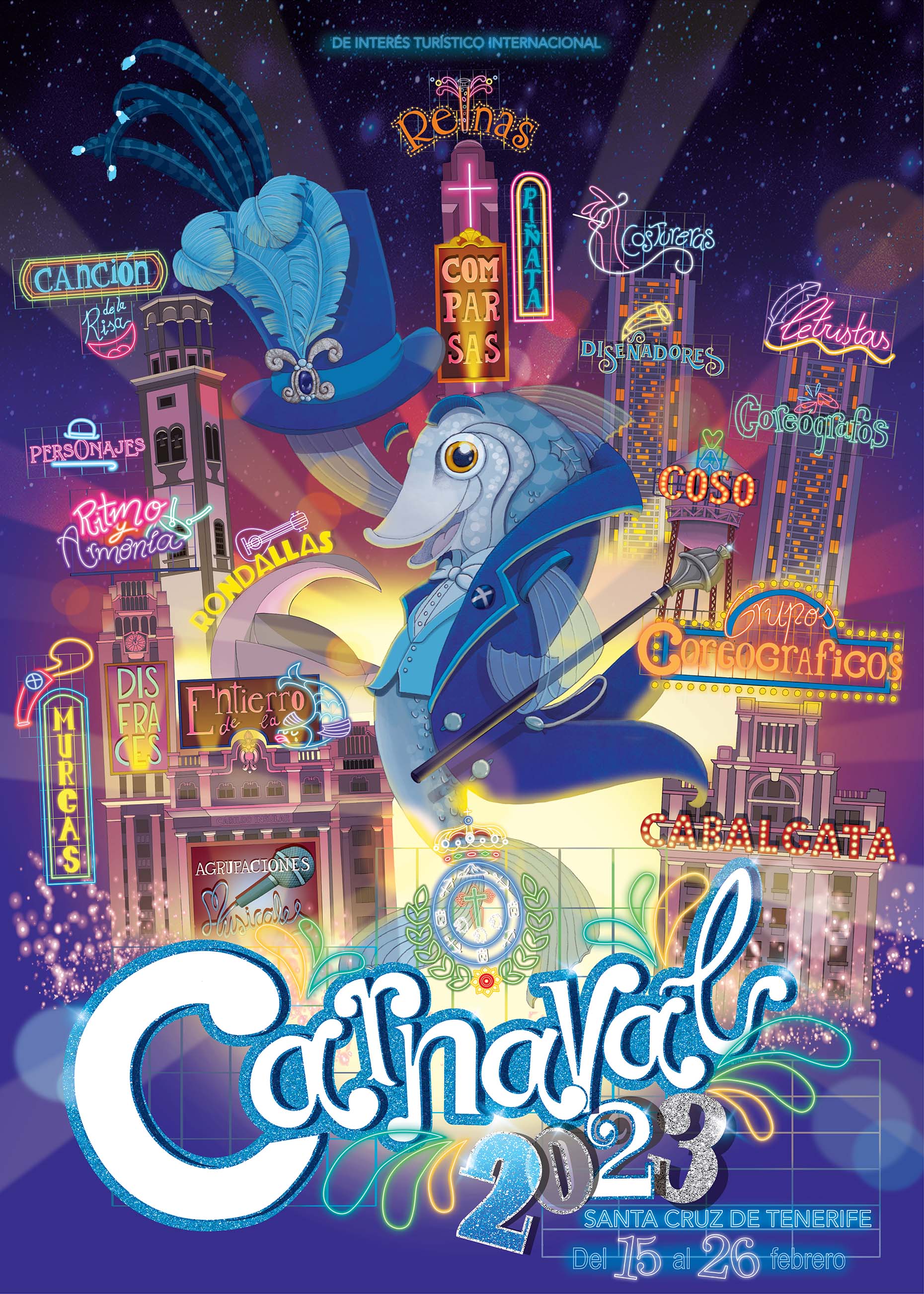 Obra que opta a convertirse en el cartel del Carnaval 2023
