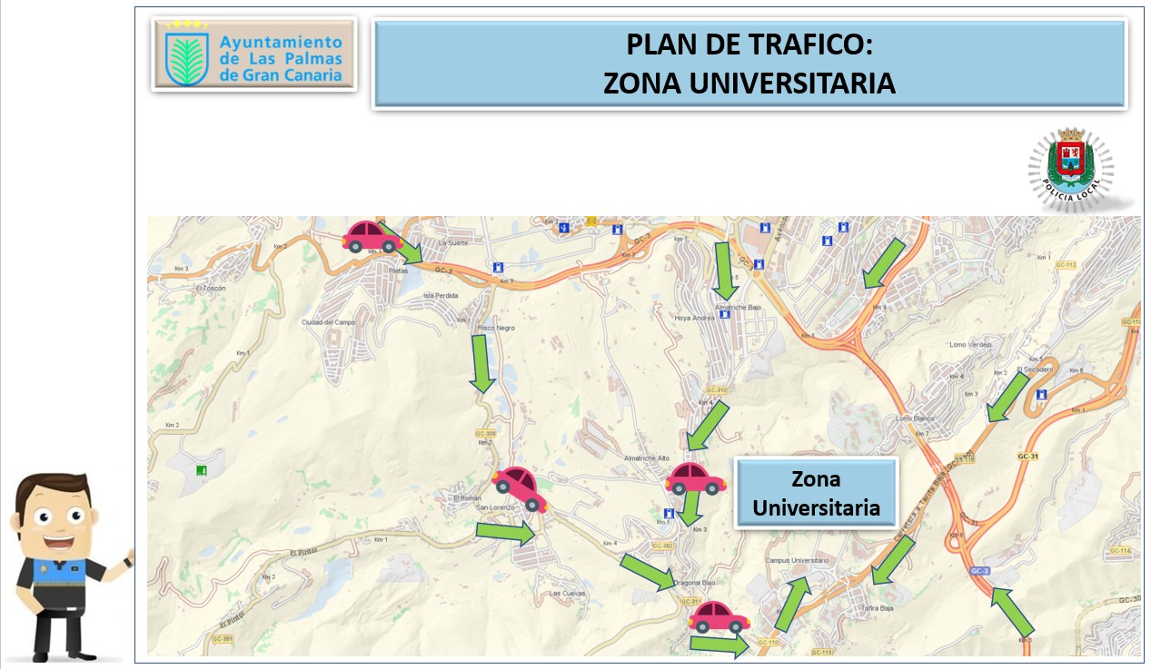 Dispositivo con motivo de la "Vuelta al Cole 2022" de Las Palmas de Gran Canaria / CanariasNoticias.es