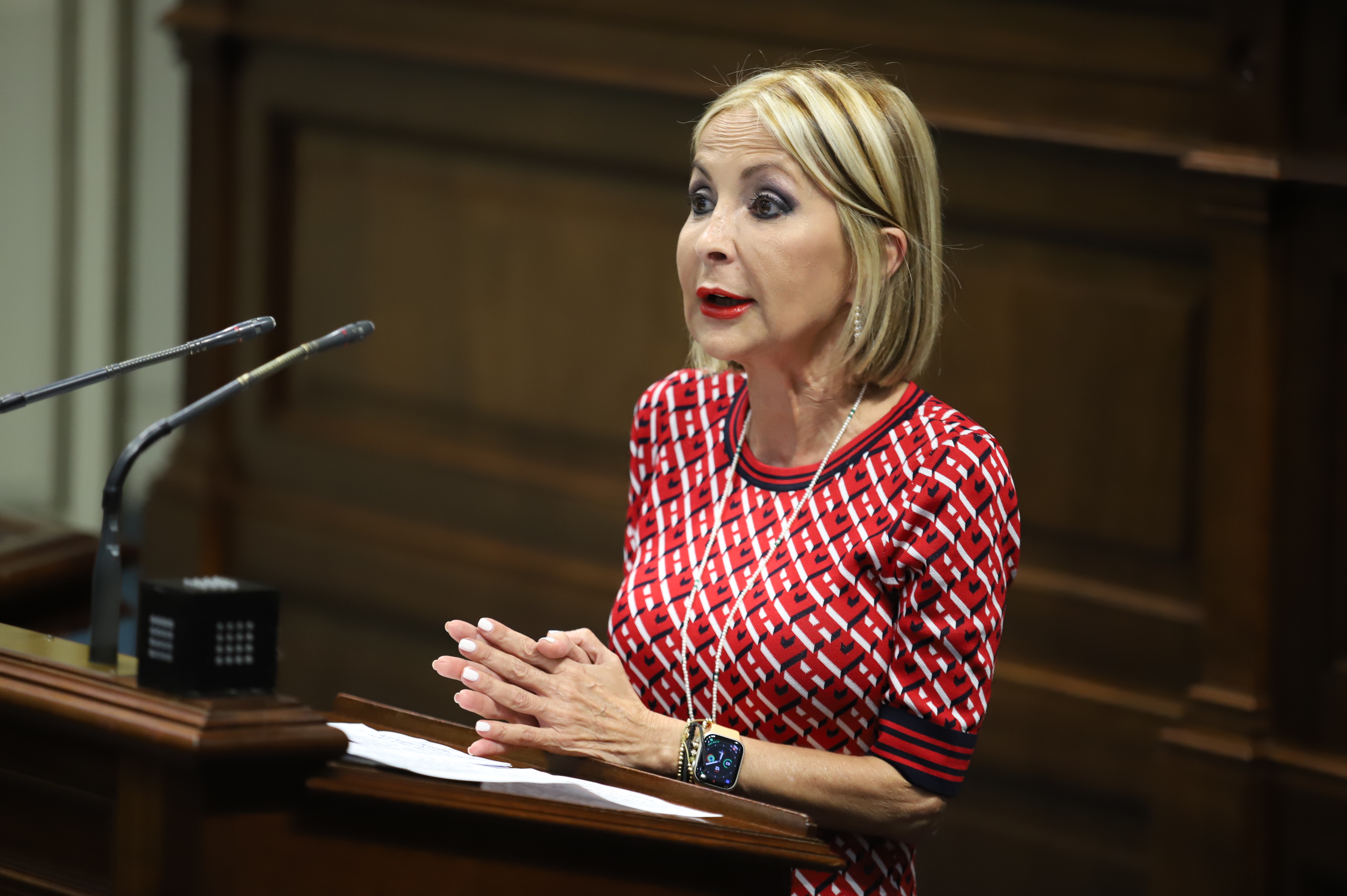 Australia Navarro, en el Parlamento de Canarias / CanariasNoticias.es Australia Navarro, en el Parlamento de Canarias / CanariasNoticias.es