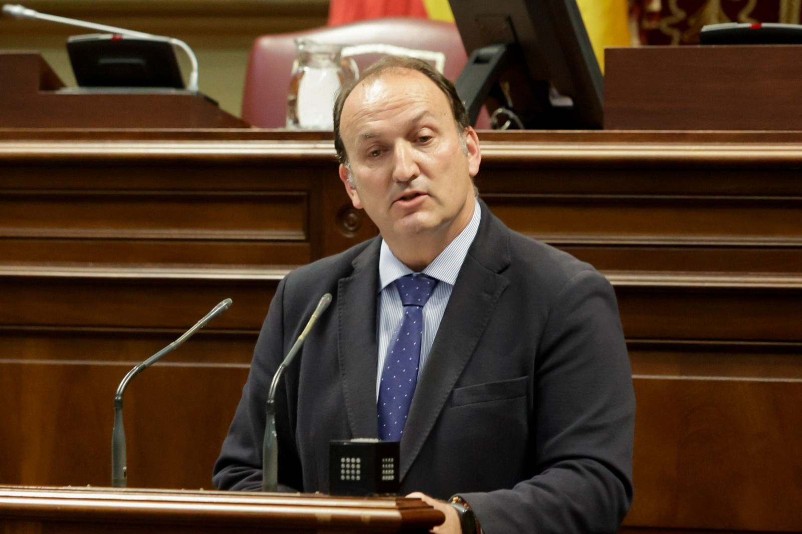 Ricardo Fernández de la Puente, en el Parlamento de Canarias/ CanariasNoticias.es