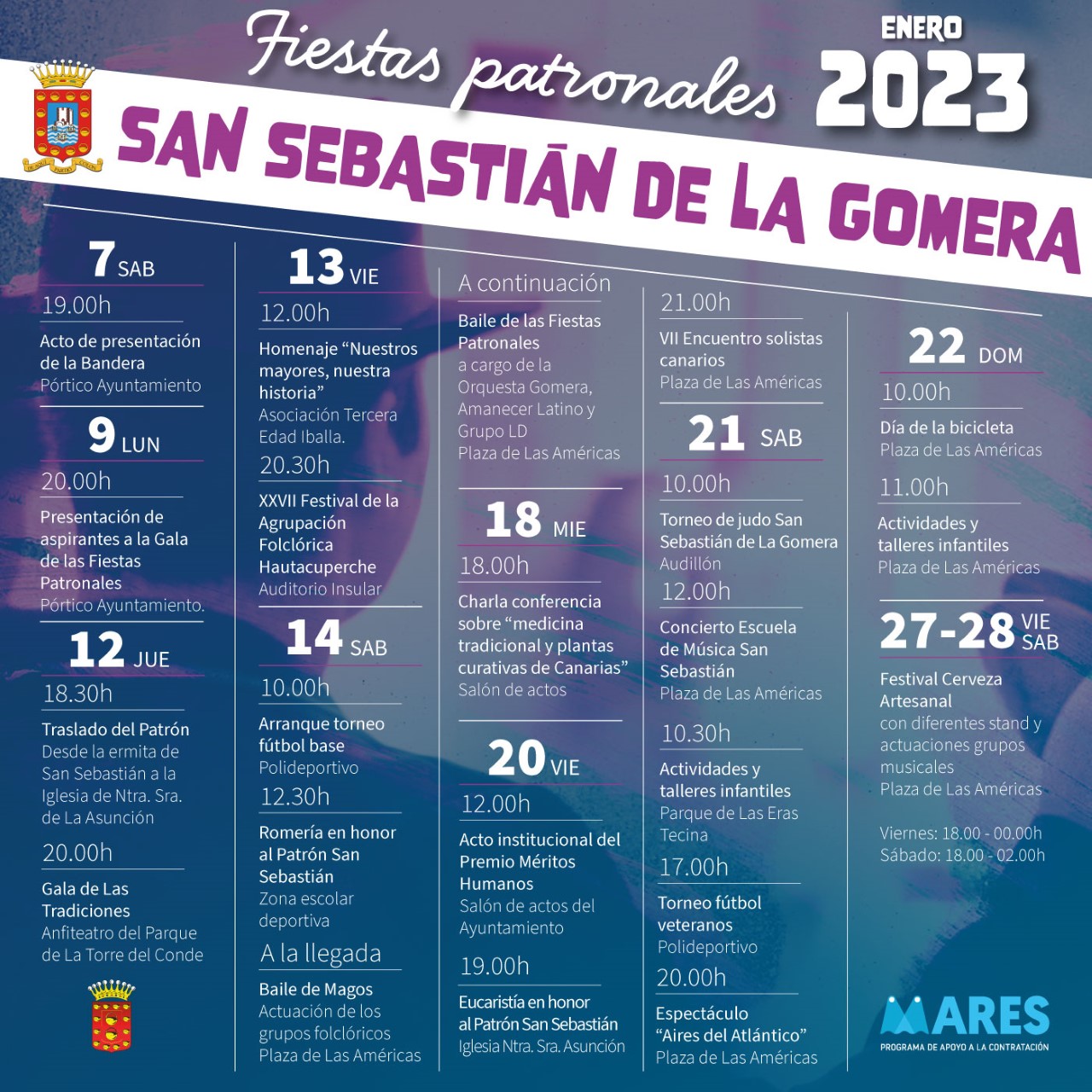 Fiestas Patronales,San Sebastián de La Gomera 2023 Fiestas Patronales,San Sebastián de La Gomera 2023