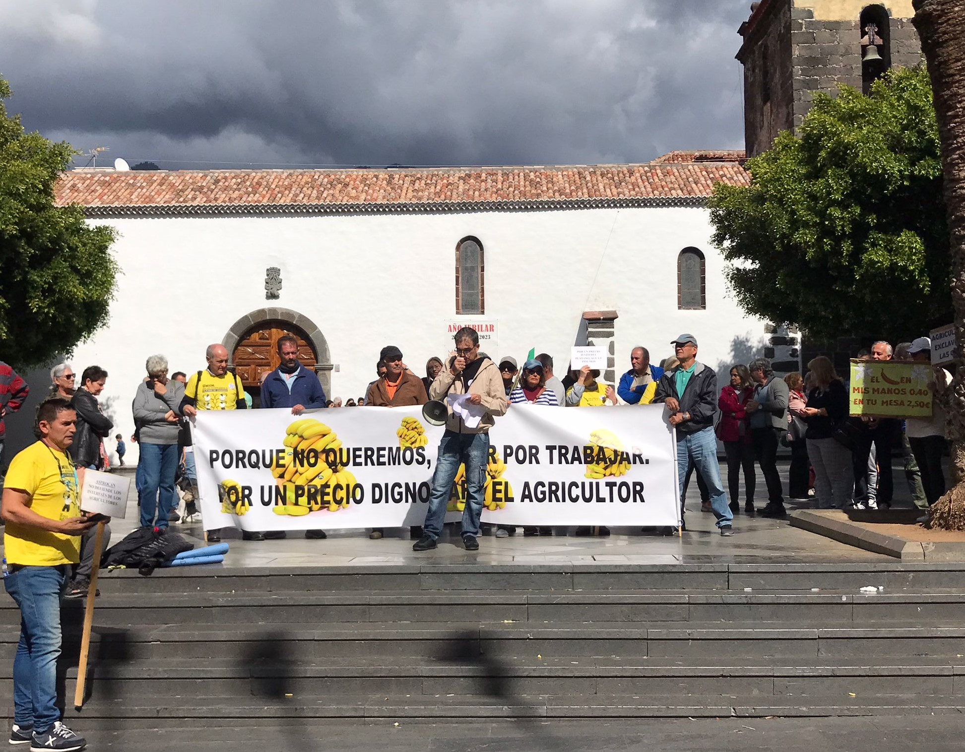 Protesta de la Plataforma por un Precio Justo para el Plátano / CanariasNoticias.es 