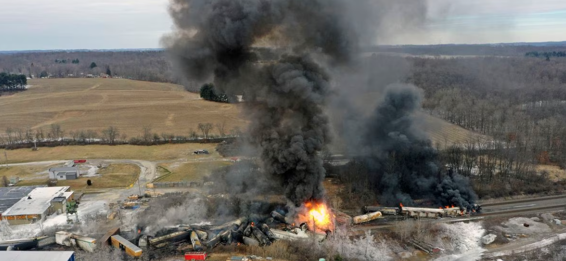 Descarrilamiento del tren en Ohio Descarrilamiento del tren en Ohio