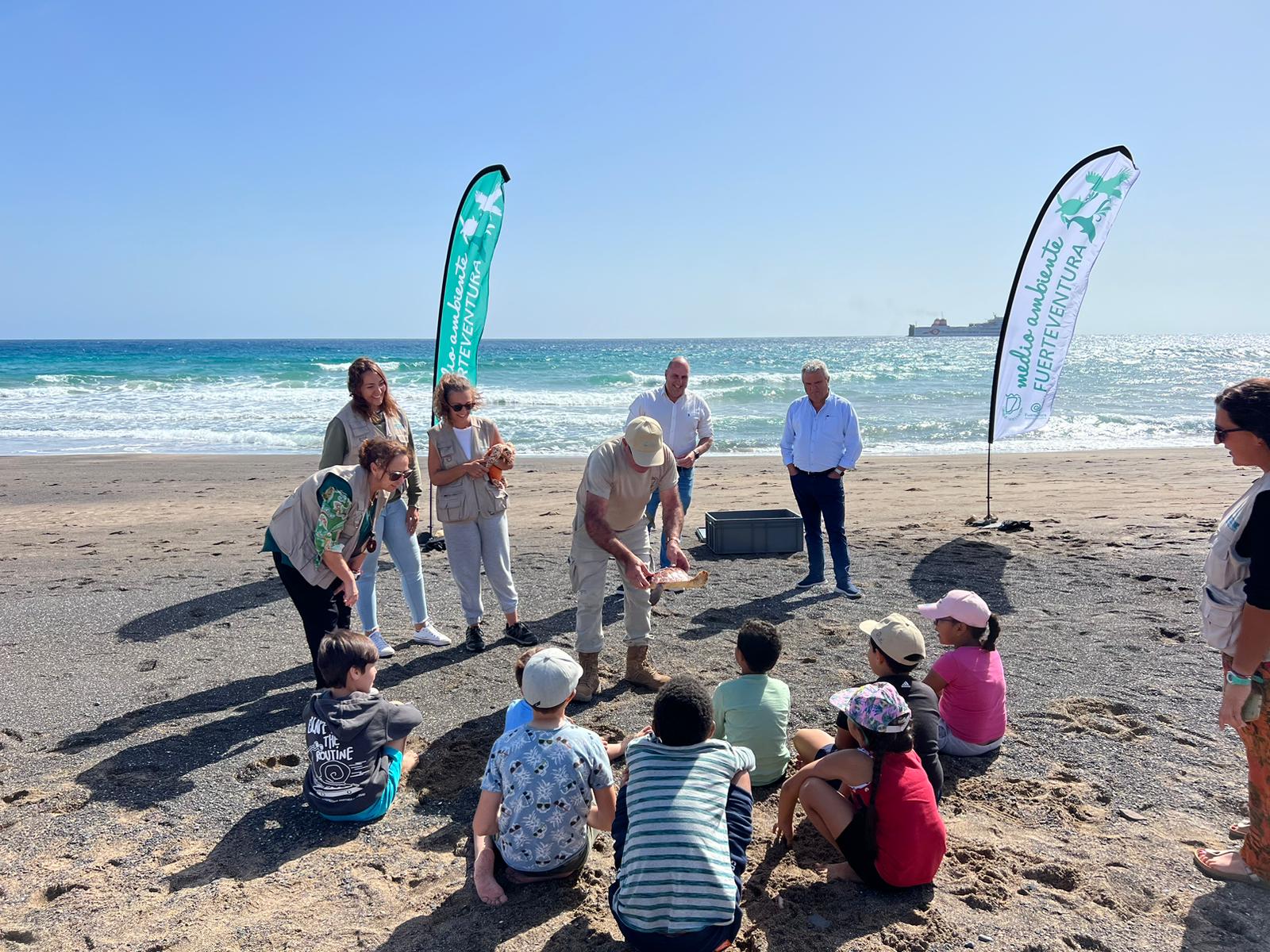 Suelta de tortugas en Playa Blanca / CanariasNoticias.es