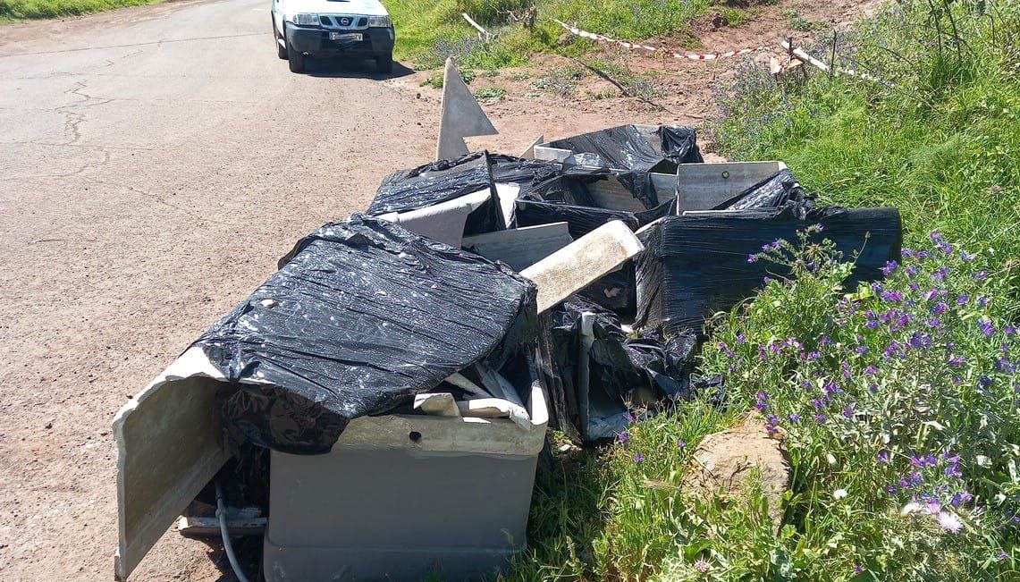 Vertido de amianto en Montaña el Púlpito de La Laguna / CanariasNoticias.es 