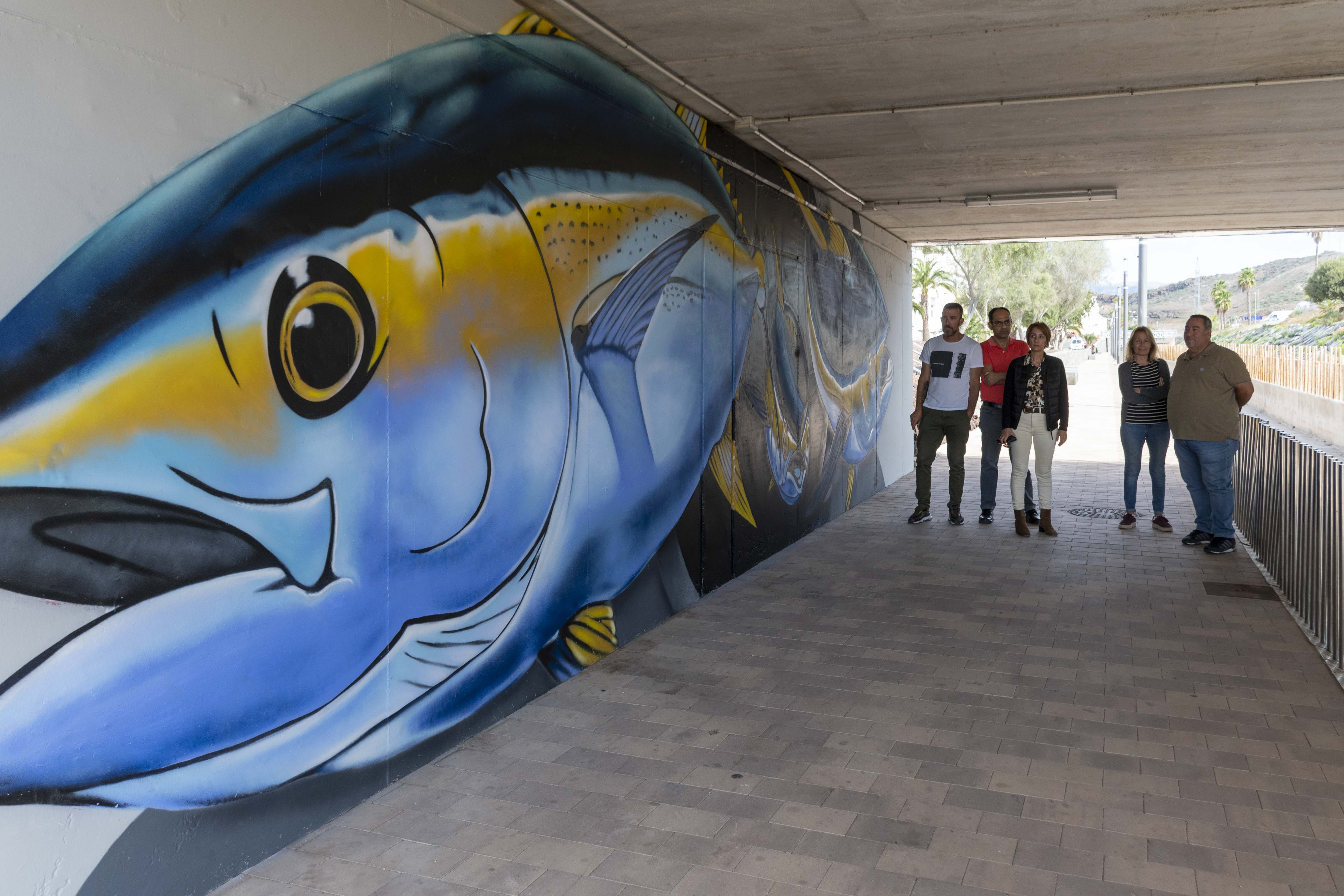 Murales del paseo del Barranco de Pino Seco en Mogán / CanariasNoticias.es 