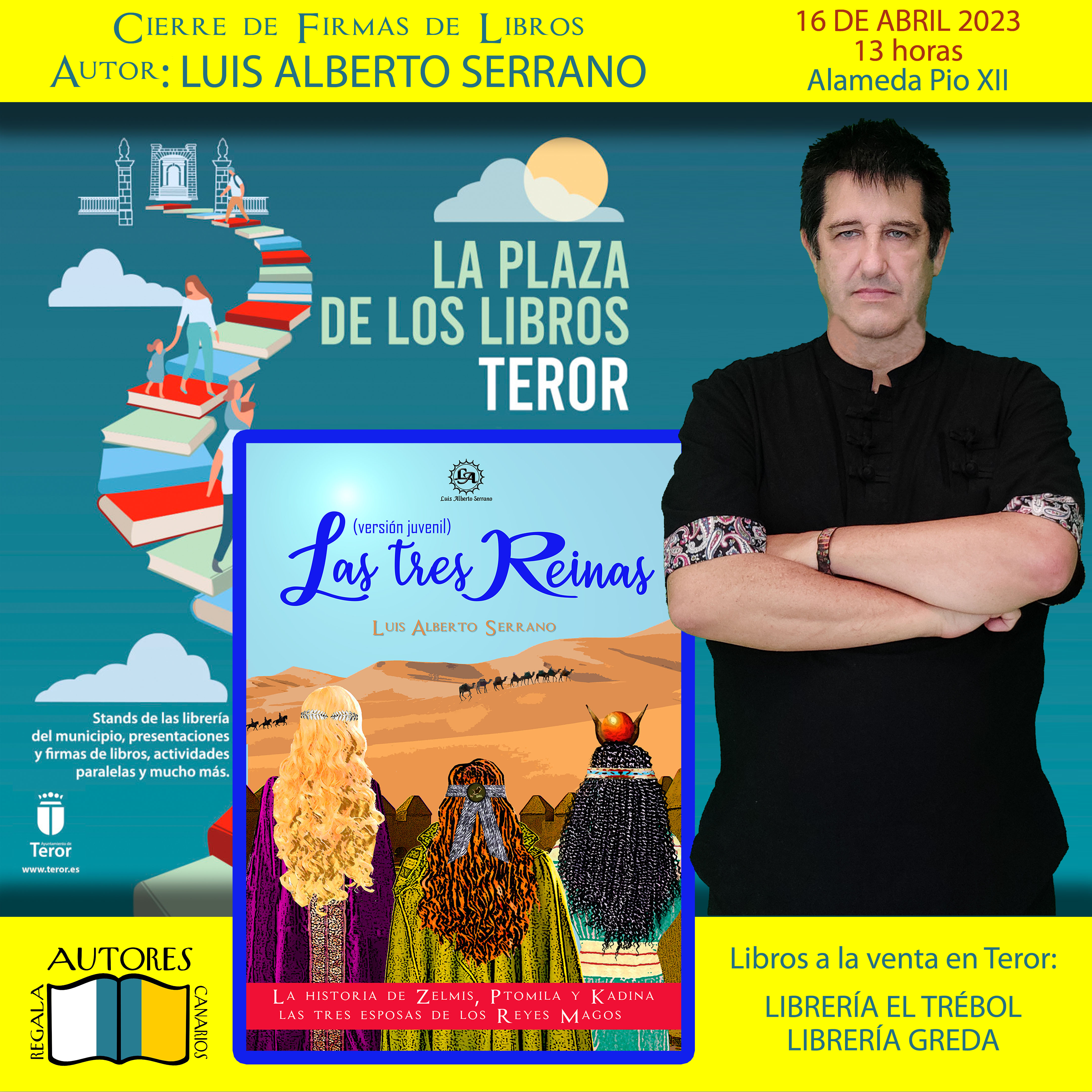 Luis Alberto Serrano en la Feria del Libro de Teror