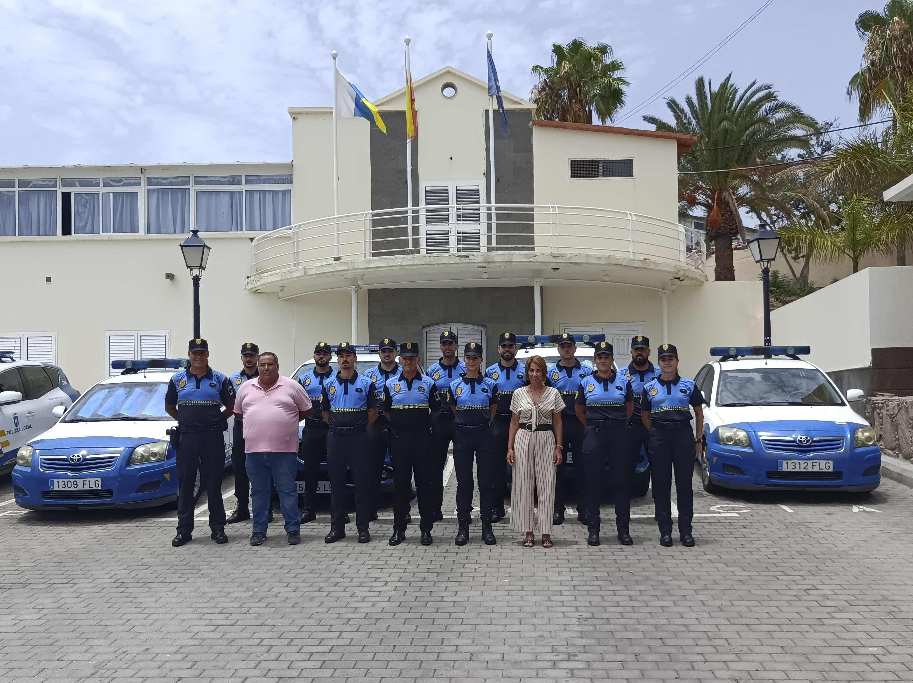 Nuevos agentes de la Policía Local de Mogán / CanariasNoticias.es 