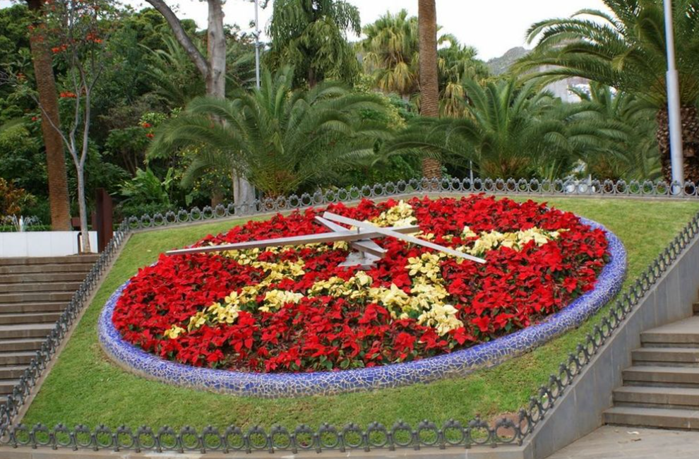 Reloj de flores del Parque García Sanabria / CanariasNoticias.es Reloj de flores del Parque García Sanabria / CanariasNoticias.es