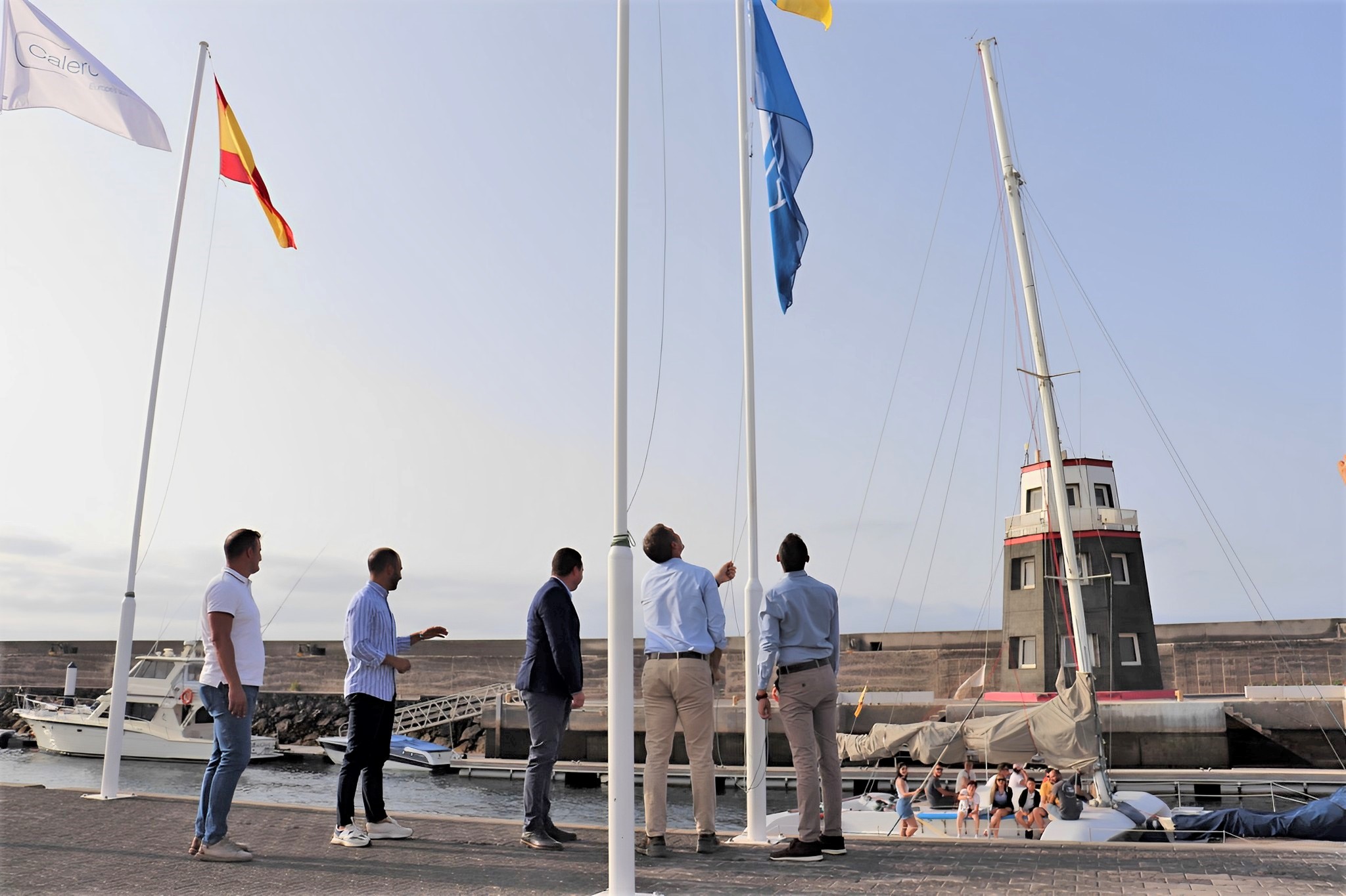 Bandera Azul en Puerto Calero / CanariasNoticias.es 