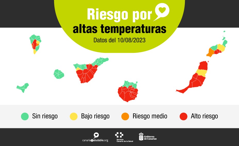 Alerta por altas temperaturas en Canarias Alerta por altas temperaturas en Canarias