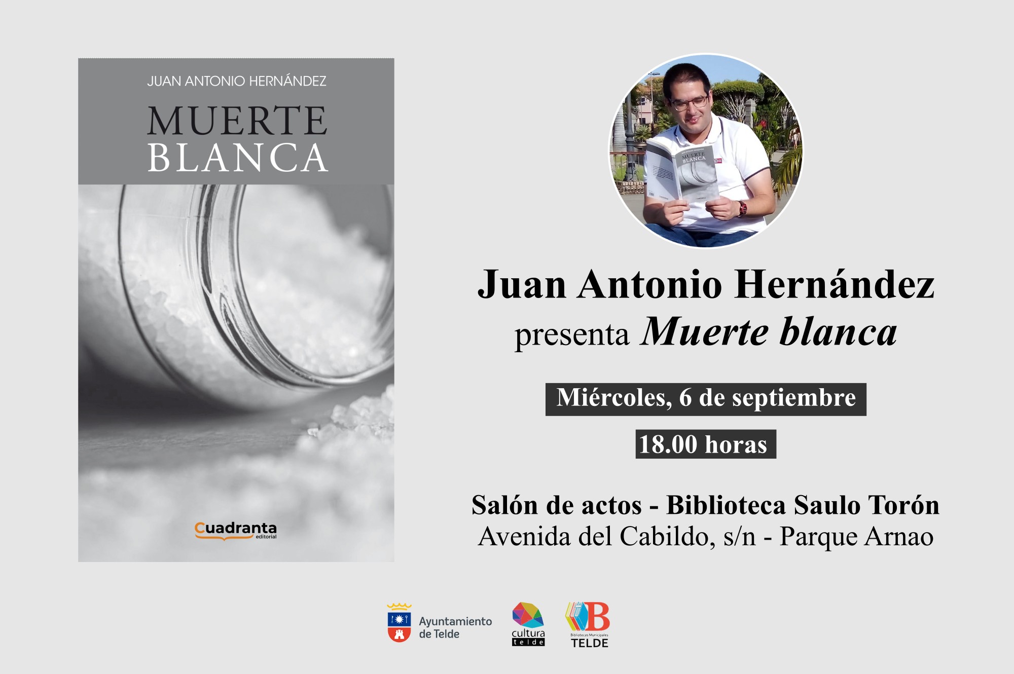 Juan Antonio Hernández presenta "Muerte blanca" / CanariasNoticias.es 