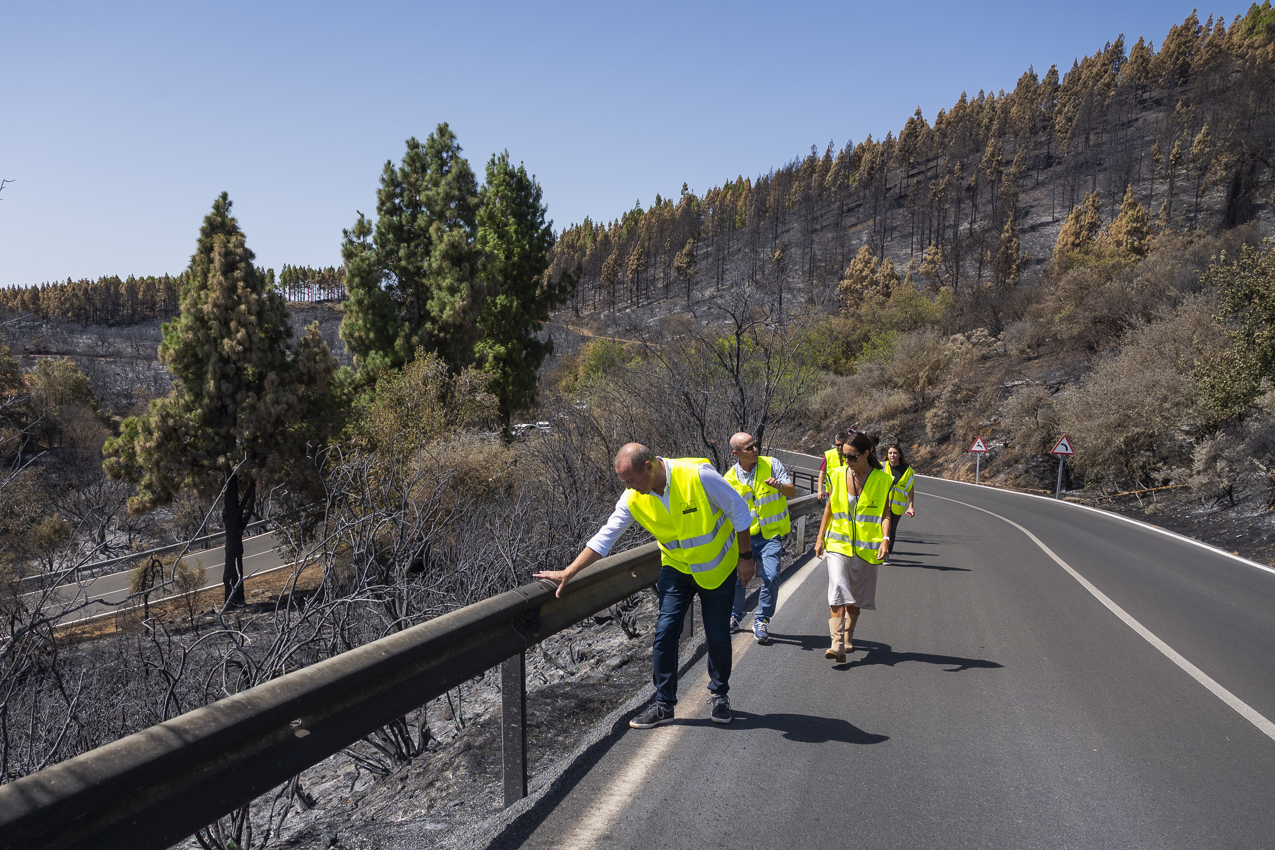 Estado de las carreteras tras incendio / CanariasNoticias.es Estado de las carreteras tras incendio / CanariasNoticias.es