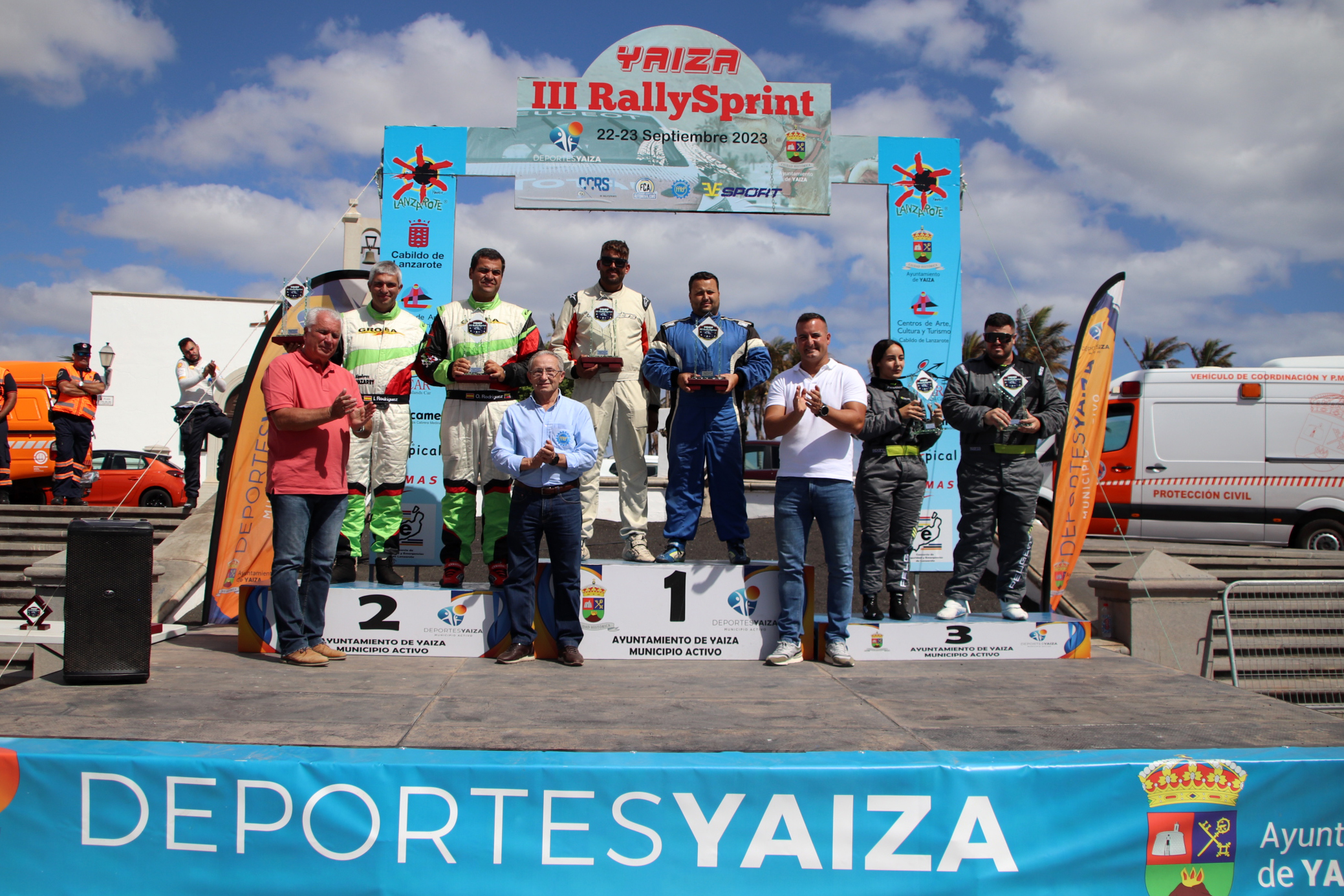 Podio RallySprint Yaiza / CanariasNoticia.es