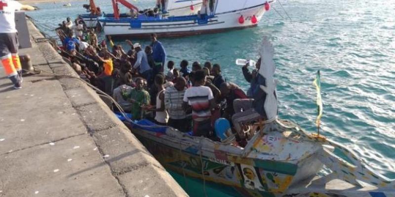 Inmigrantes llegando a Canarias