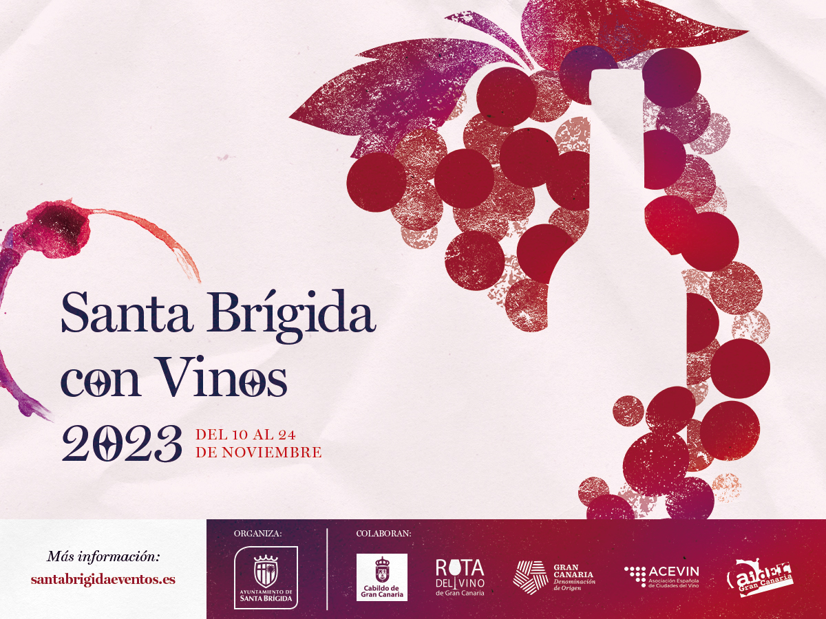Santa Brígida con vino 
