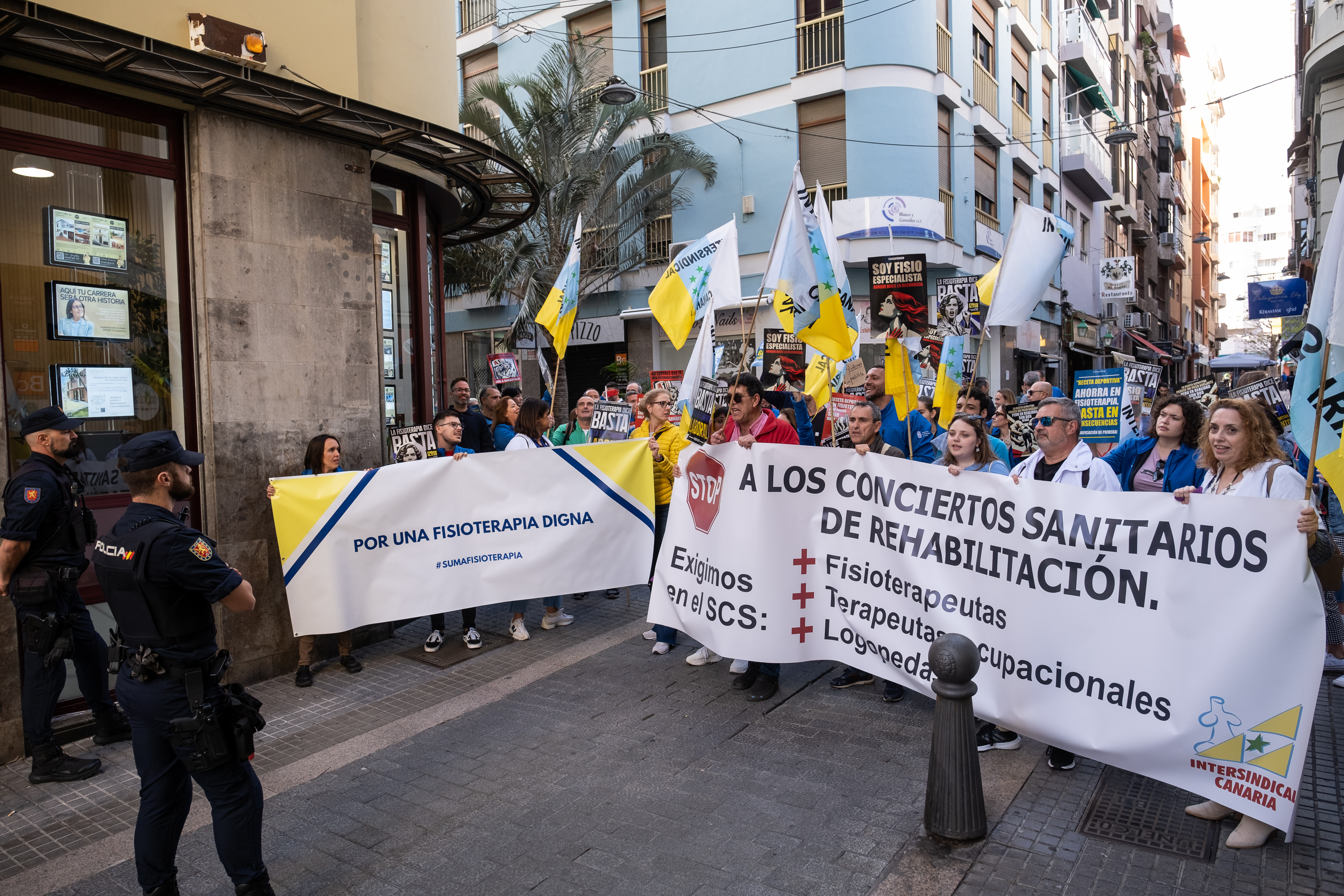 Concentración de fisioterapeutas / CanariasNoticias.es 