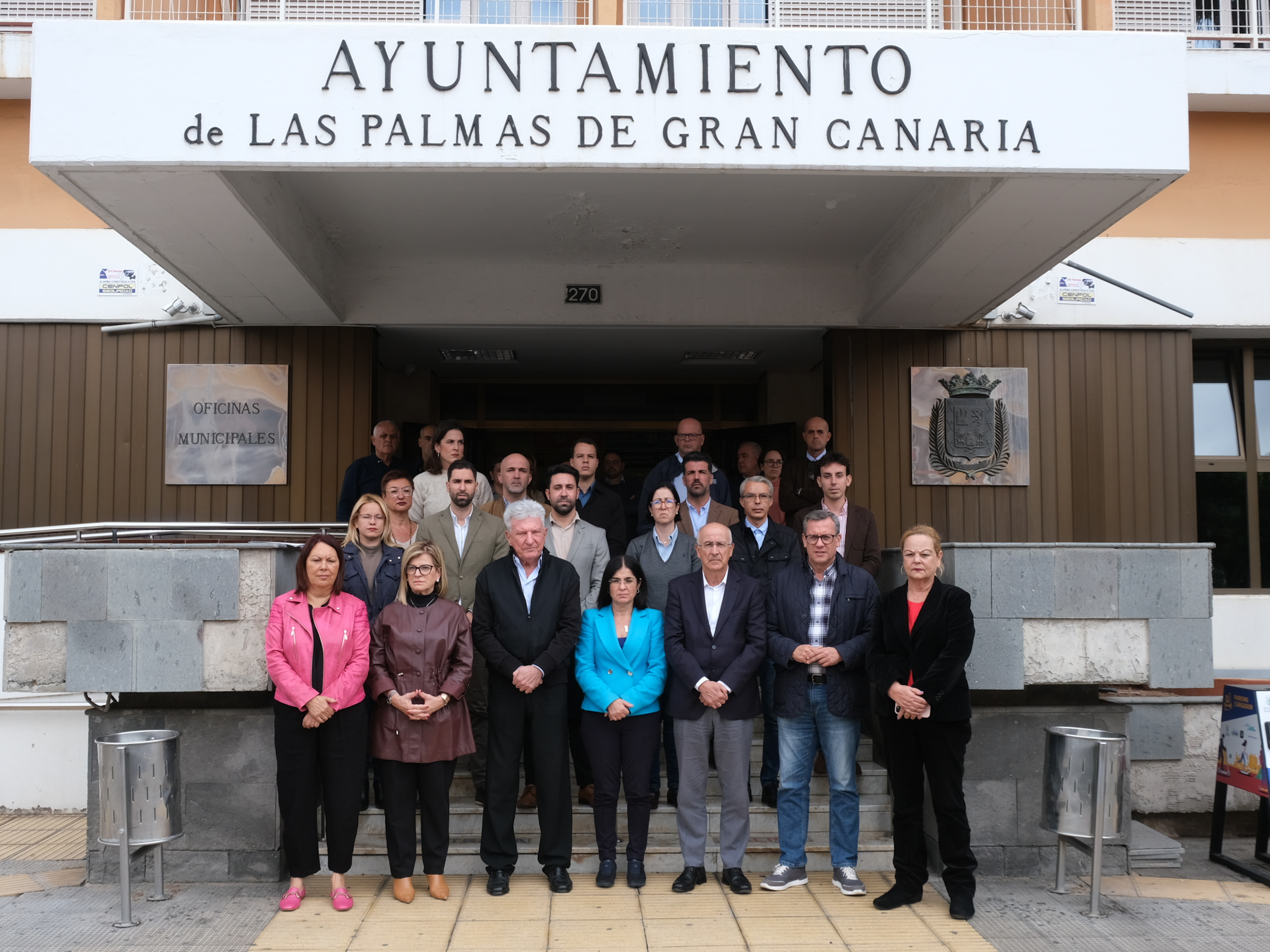 Minuto de silencio Ayuntamiento de Las Palmas de Gran Canaria