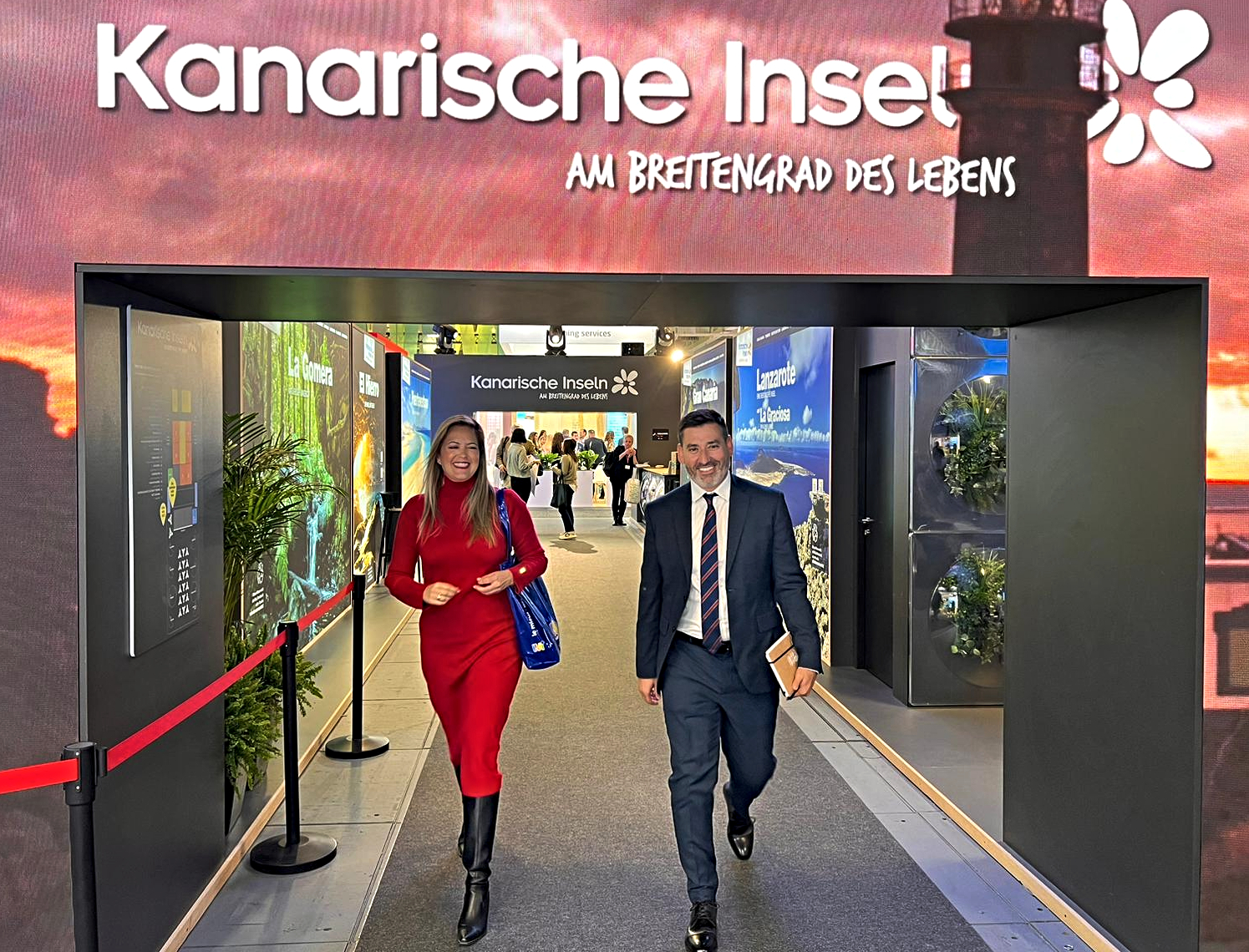 Yilenia Vega y Alejandro Marichal en ITB Berlín / CanariasNoticias.es Yilenia Vega y Alejandro Marichal en ITB Berlín / CanariasNoticias.es