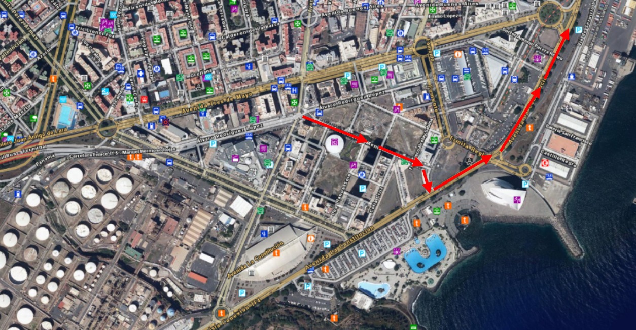 Ruta de tráfico alternativa / CanariasNoticias.es 