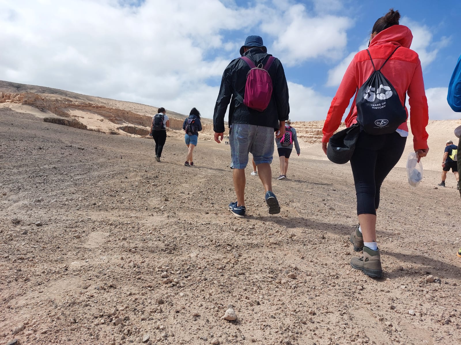 Actividad geológica en Lajares (Fuerteventura)