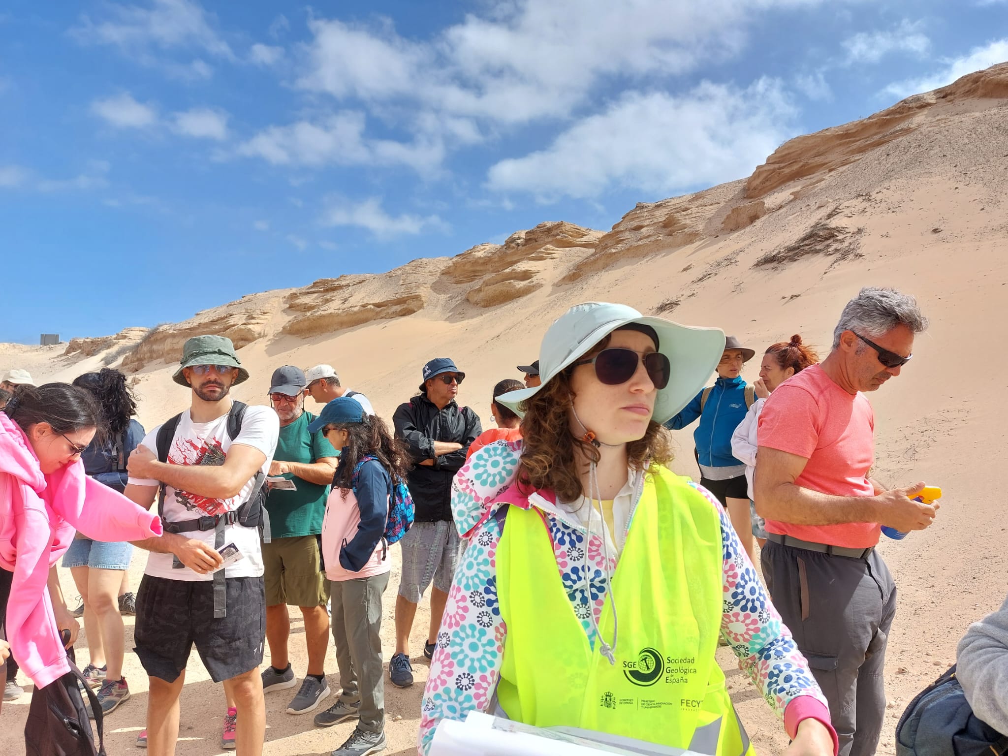 Actividad geológica en Lajares (Fuerteventura)