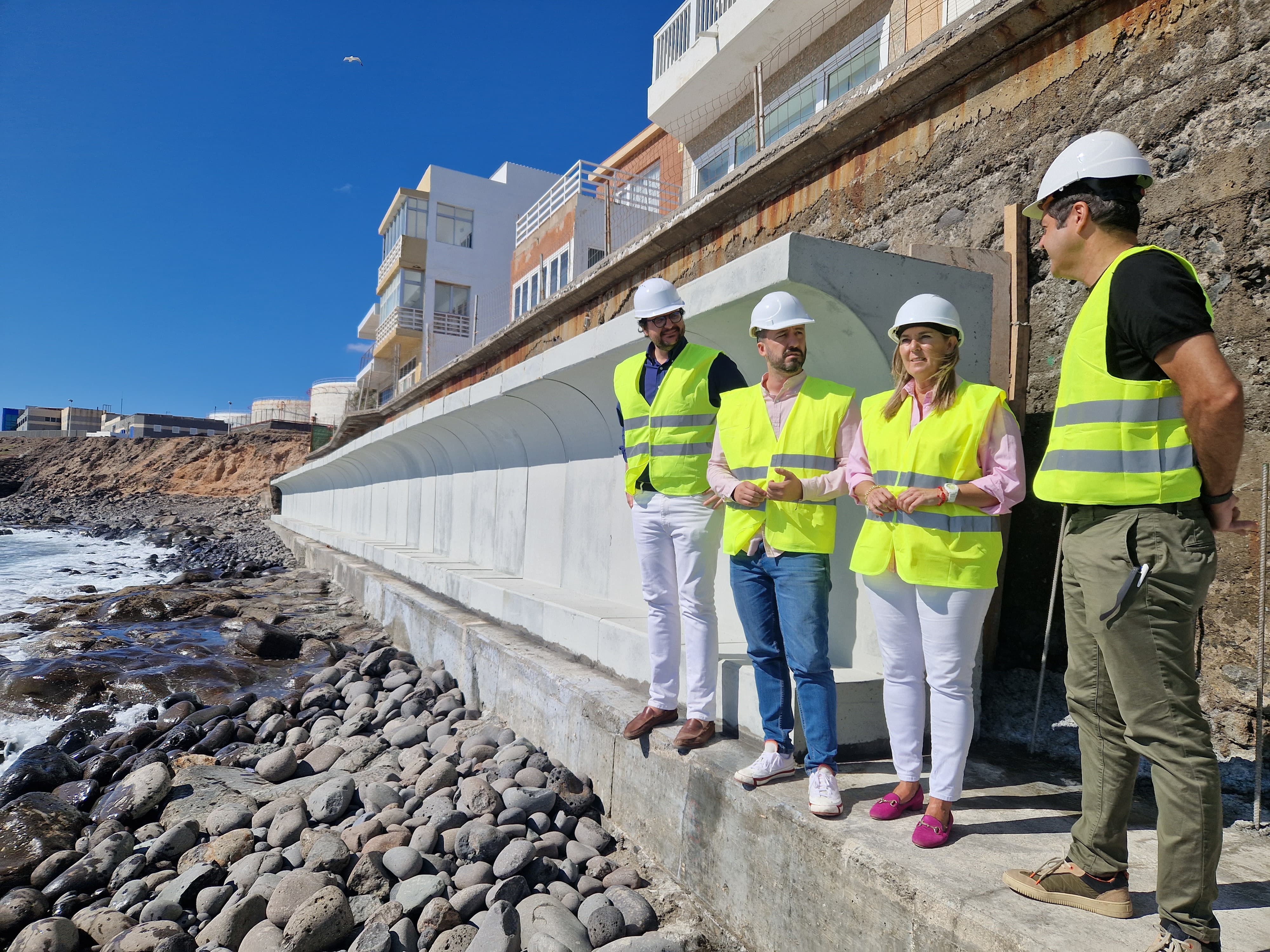 Visita obras del paseo de Salinetas / CanariasNoticias.es 