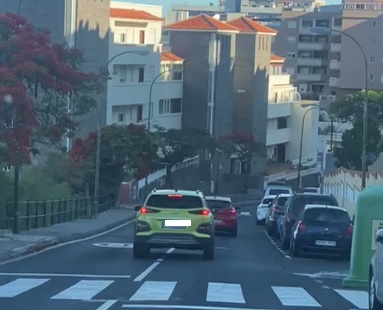 Vehículo con conducción temeraria 
