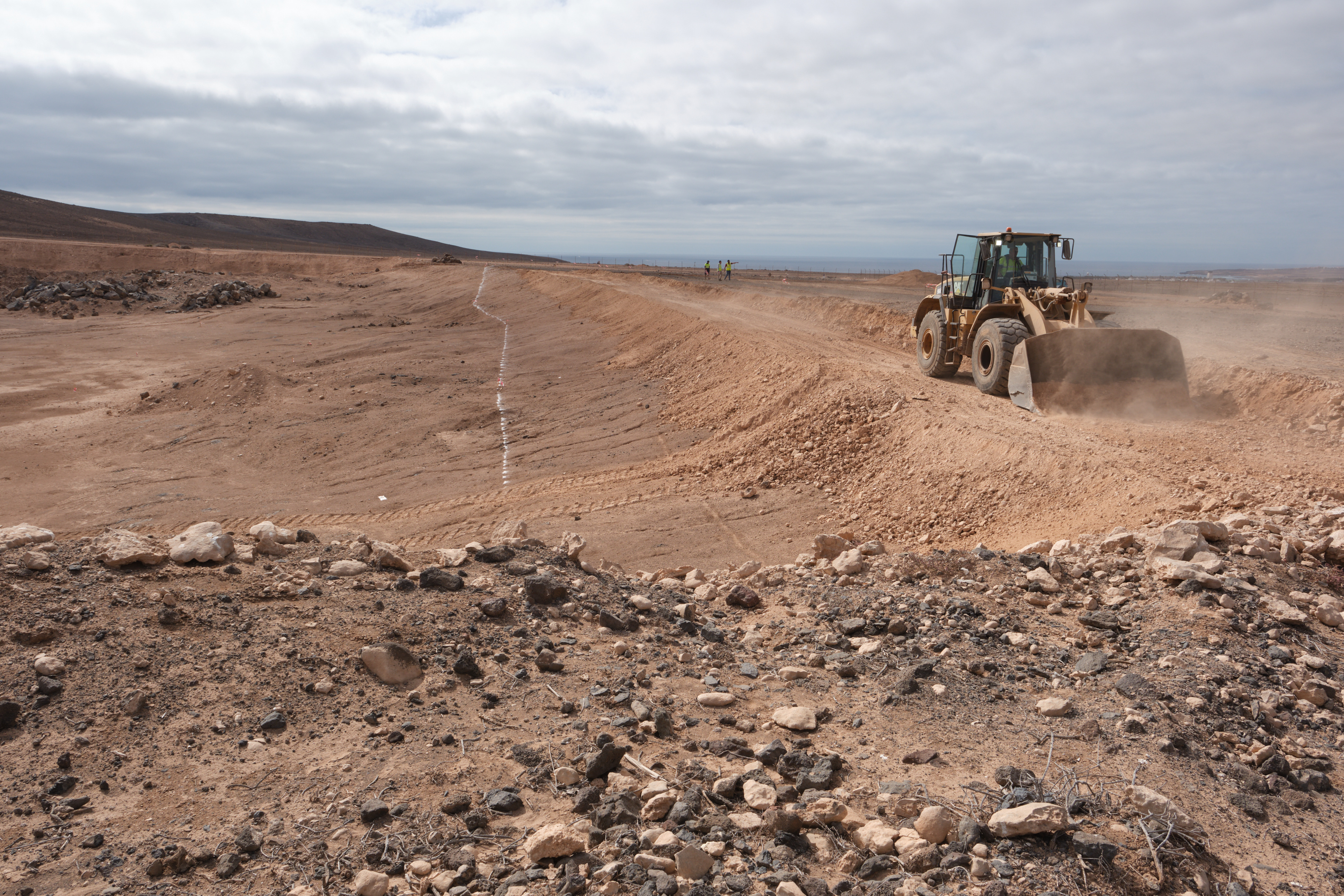 Obras de la celda número 4 del Complejo Ambiental de Zurita