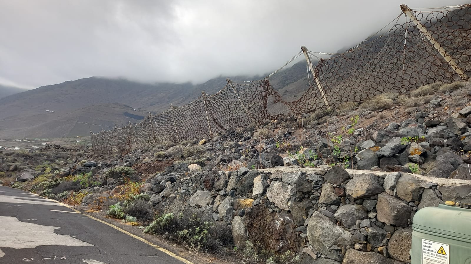 Obras en la HI-500