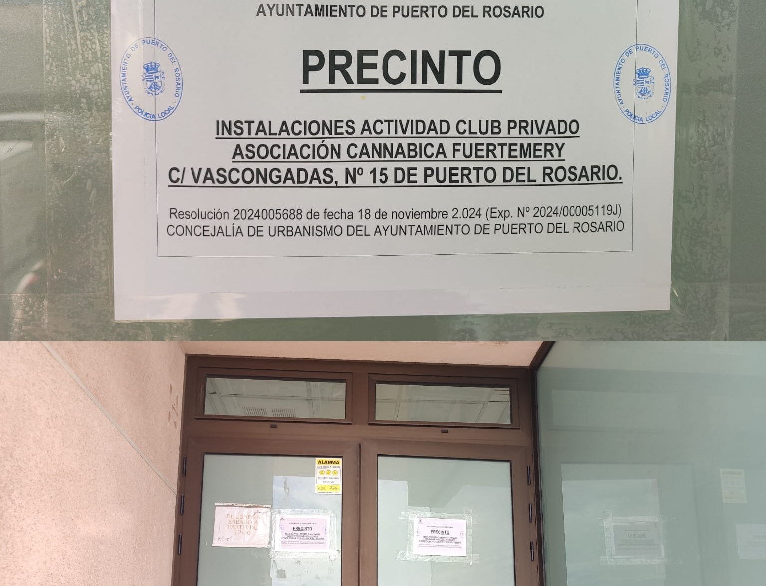 Precinto del club cannábico Precinto del club cannábico