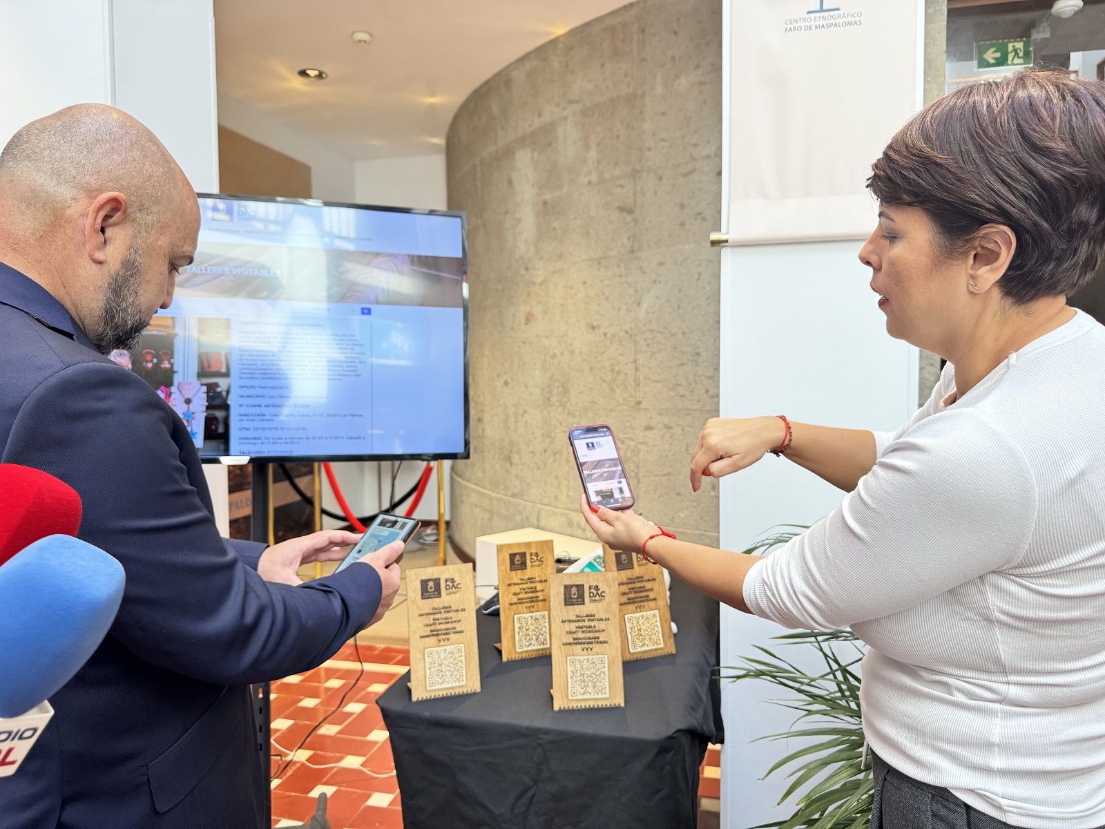 Código QR en artesanía 
