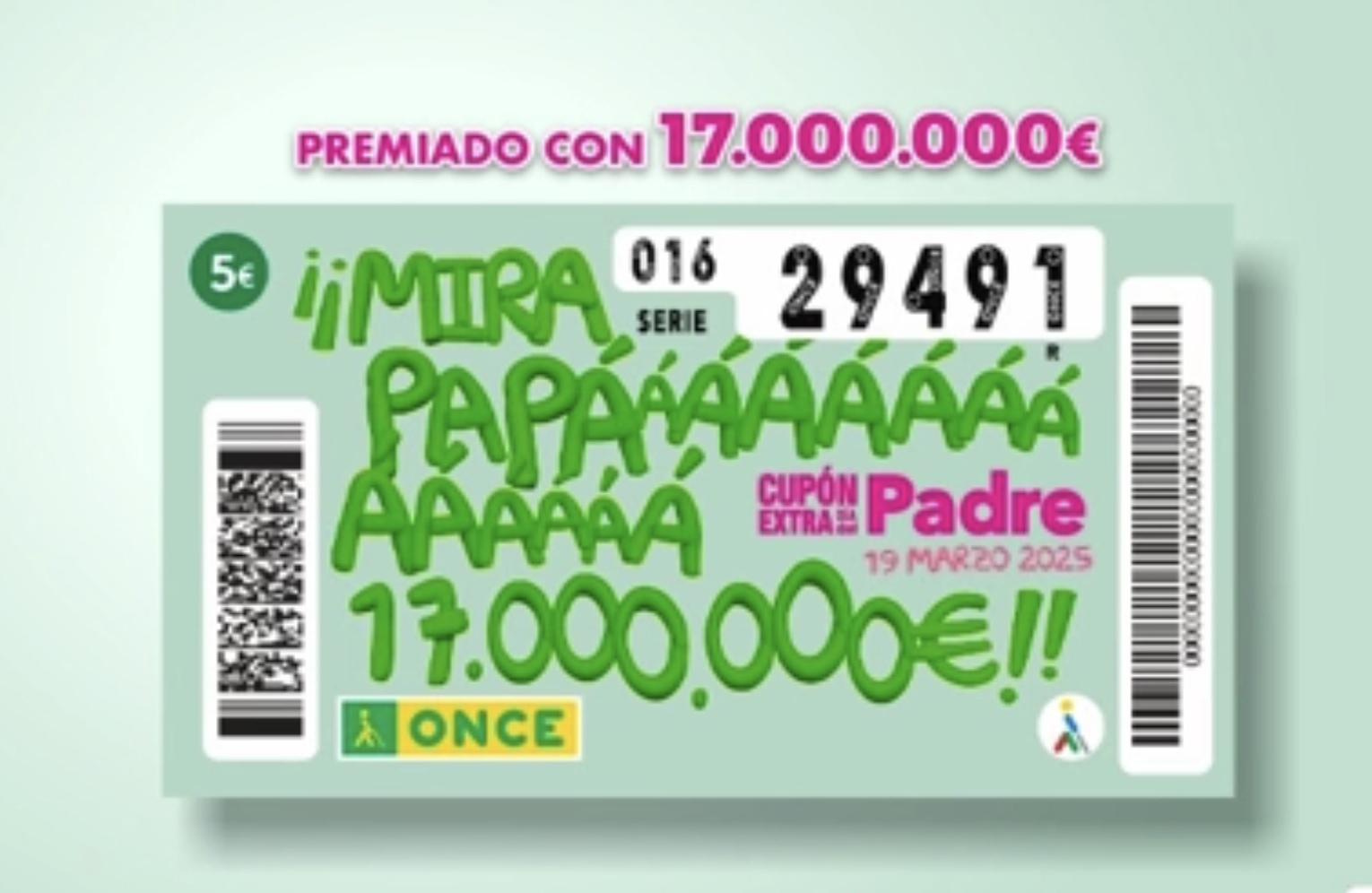 Cupón de la ONCE Cupón de la ONCE