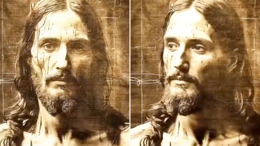 Midjourney creó una imagen realista de la apariencia de Jesús, basándose en las marcas del sudario de Turín
