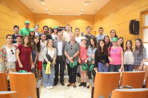 Jóvenes del Proyecto Erasmus+ en el Cabildo de Fuerteventura