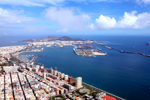 Vista del Puerto de Las Palmas