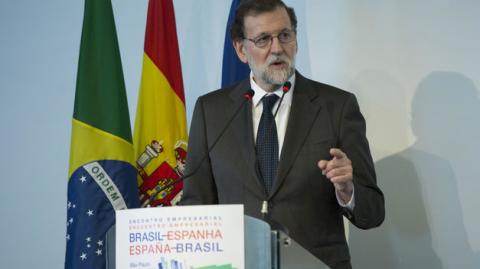 Mariano Rajoy en su visita oficial a Brasil