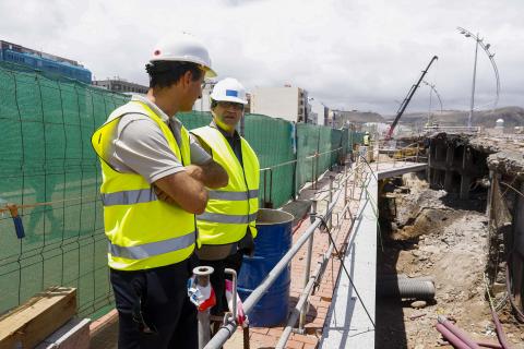 Javier Doreste supervisa las obras