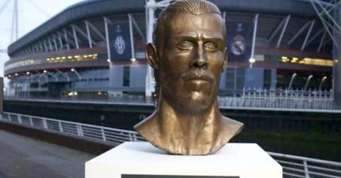 Escultura de Gareth Bale