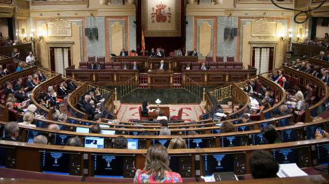 Interior del Congreso de los Diputados