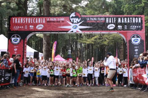 Salida de la carrera Transvulcania Kids-Junior