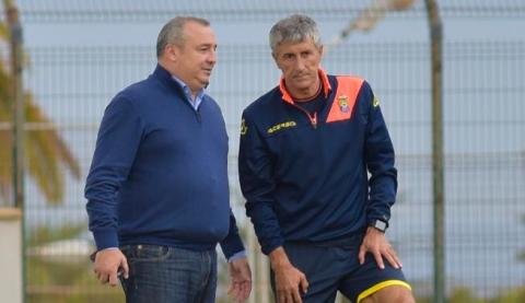 Miguel Ángel Ramírez y Quique Setién