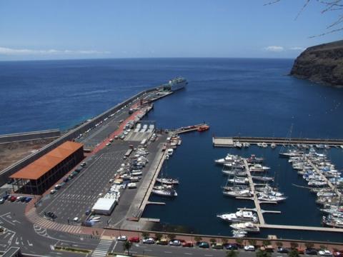 Vistas del muelle de San Sebastián de La Gomera