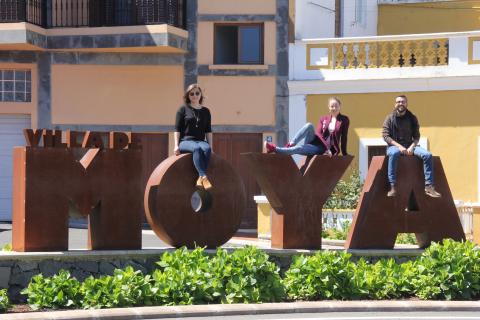 Voluntarios europeos en Moya