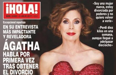 Ágatha Ruiz de la Prada en la portada de la revista Hola