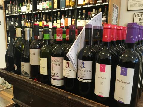 Botellas de vino