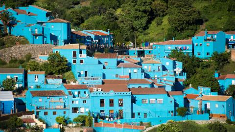 Vistas de Júzcar, el Pueblo Pitufo